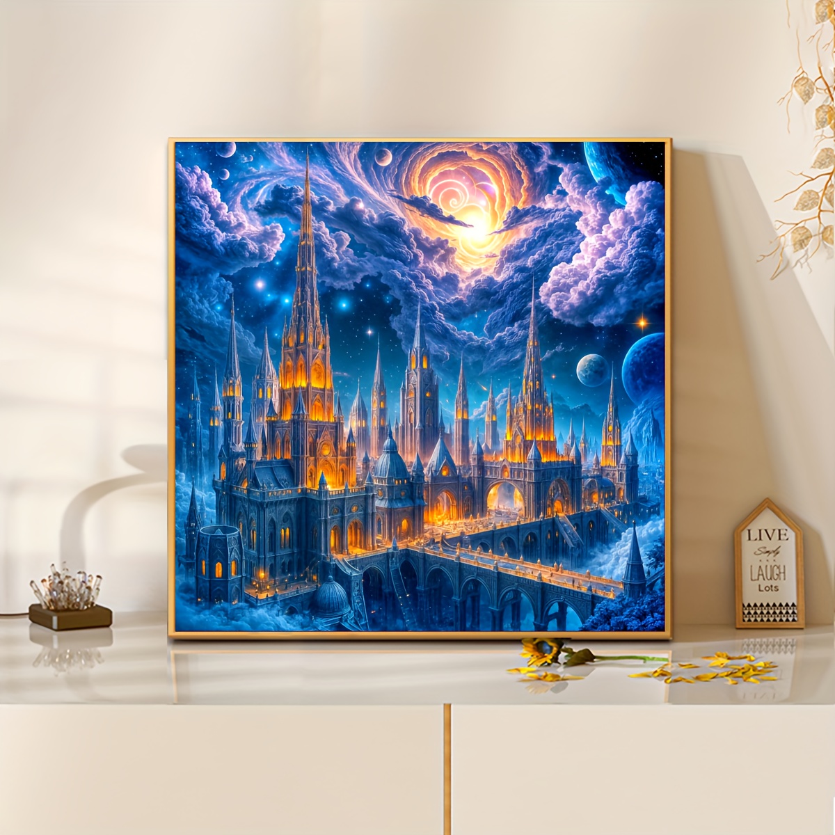 Home Decor Under 500 - Castle Under The Night Sky Jigsaw