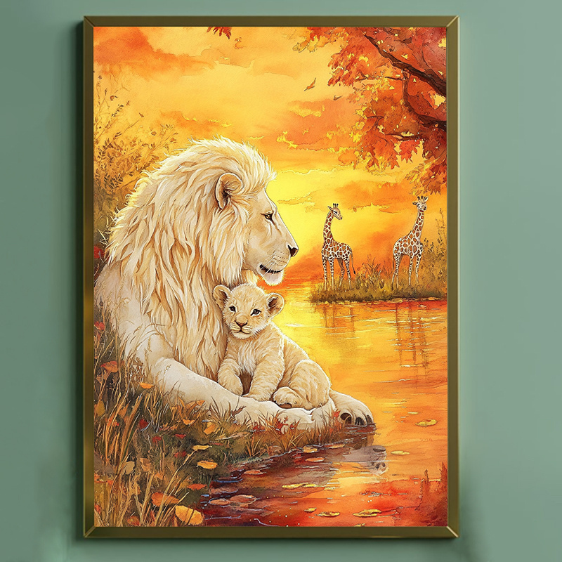 Home Decor Under 500 - 500/1000/1200/2000PCS Puzzles for Adults Lion Family