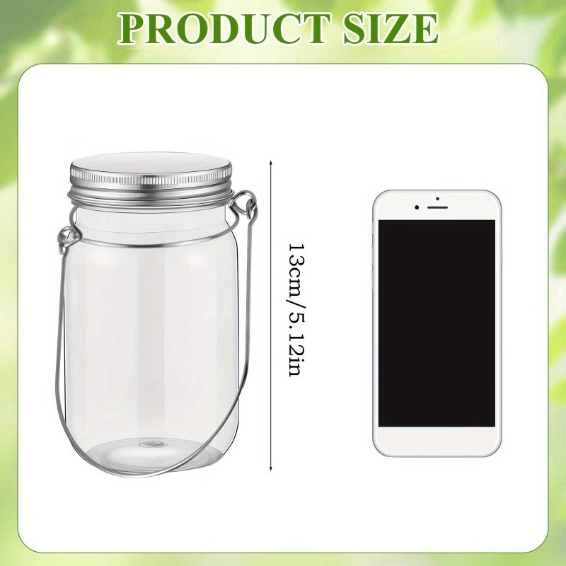 8pcs Plastic Mason Jar Set wit - огляд і ціна Terrarium Glass Bottle