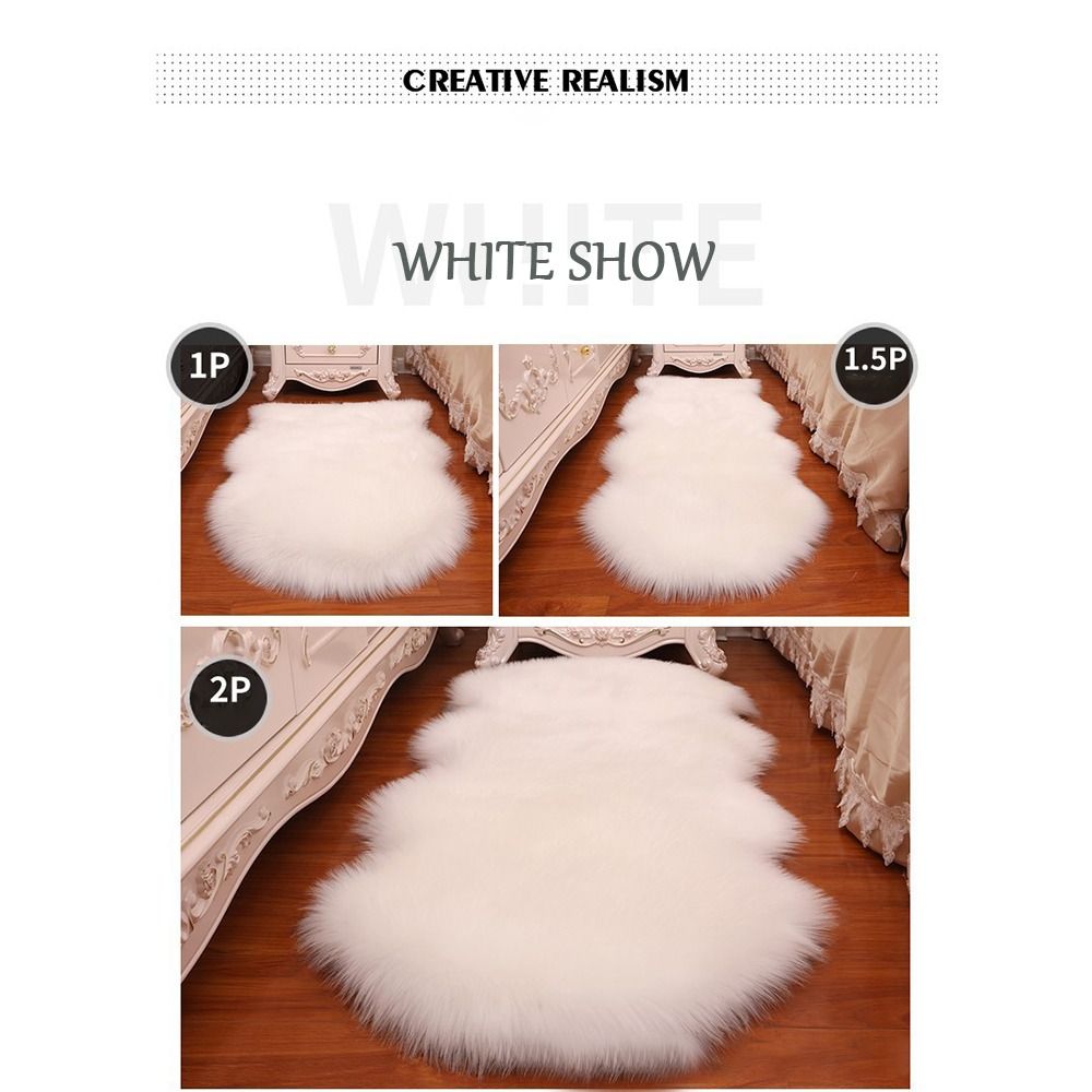 Washable Fluffy Shaggy Long Ha - огляд і ціна Cowhide Rug Faux