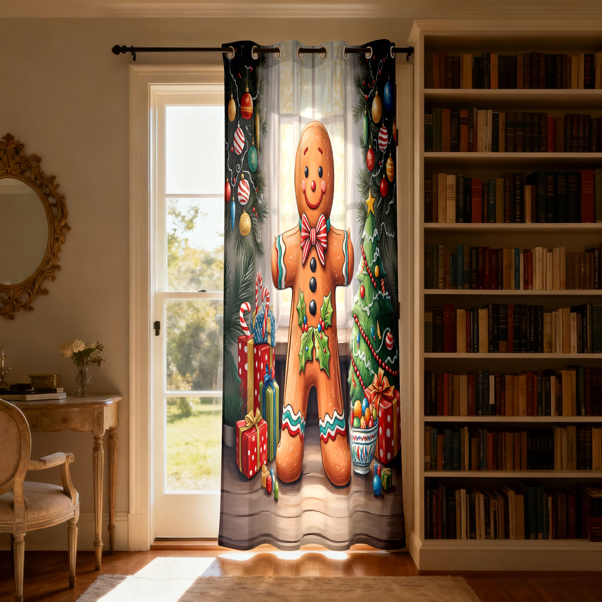 Christmas Gingerbread Man Xmas - огляд і ціна Home Decor Curtain