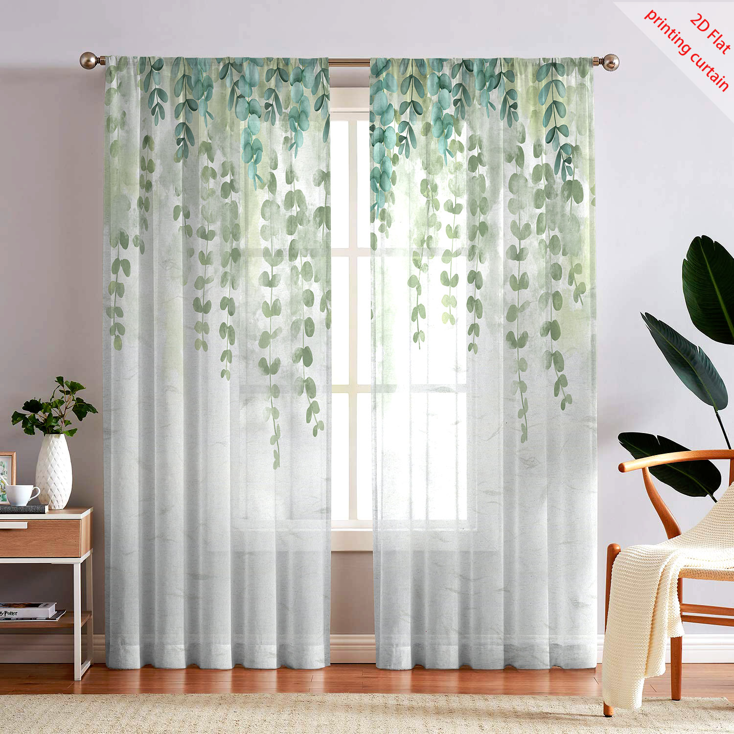 Printed transparent gauze curt - огляд і ціна Home Decor Youtube