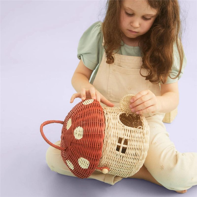 New Handmade Rattan Mushroom-S - огляд і ціна Home Decor Rattan