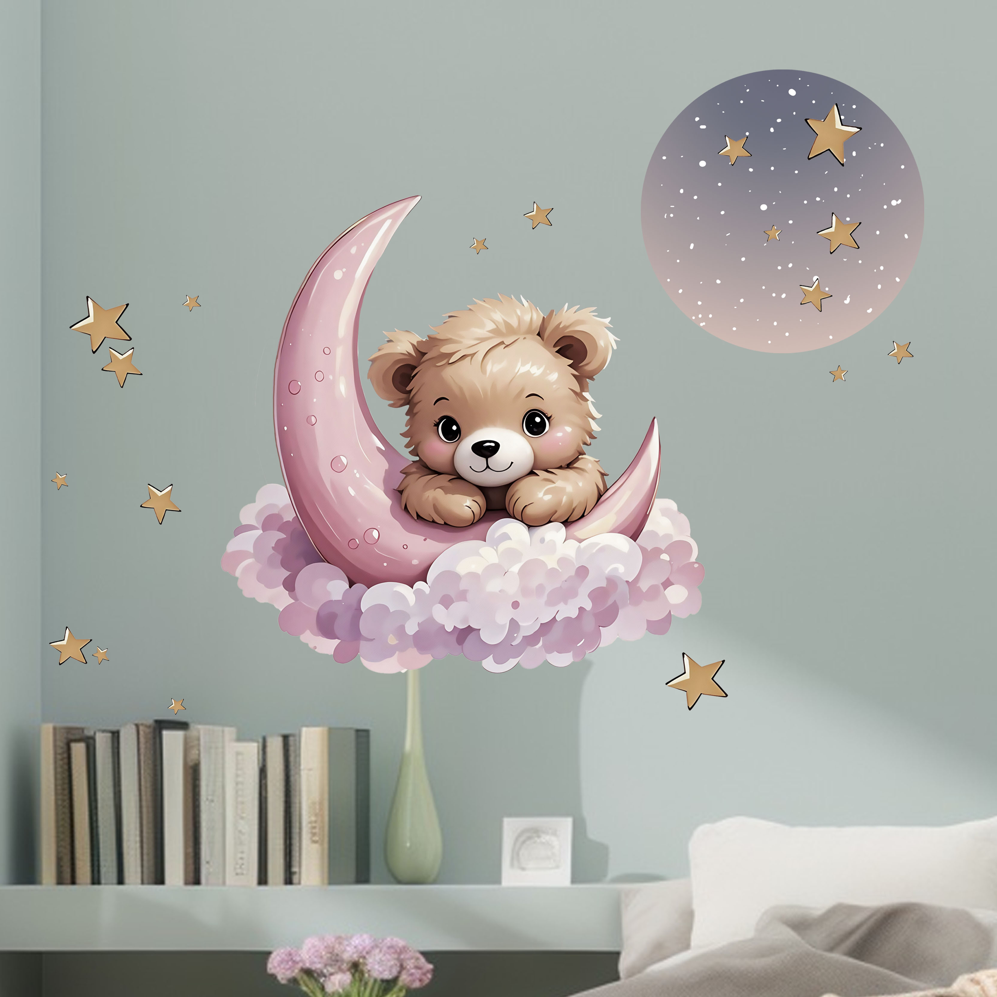New Arrival Bear Star Moon Nig - огляд і ціна Home Decor Wallpaper