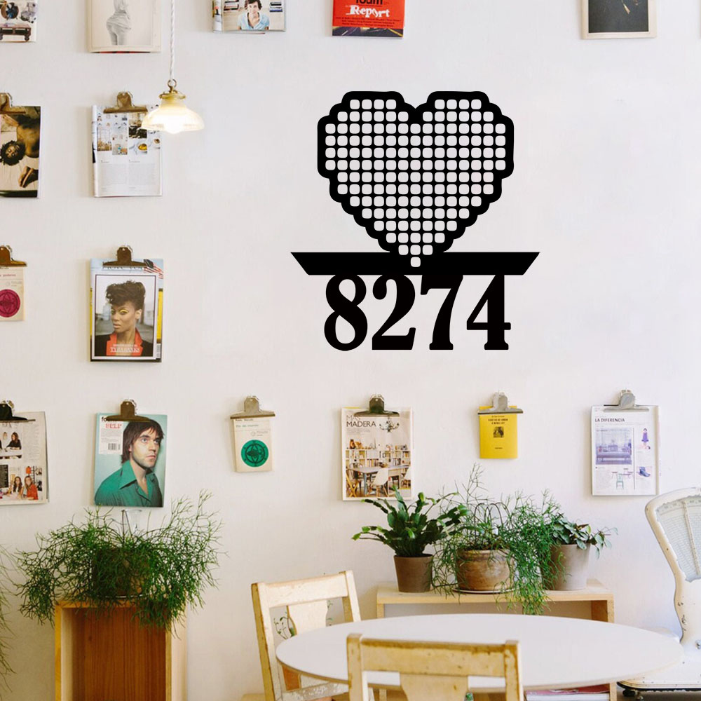 1PC Cool Love Customizable Nam - огляд і ціна Home Decor Wallpaper