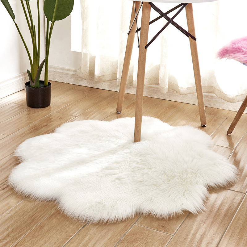Plum Blossom Shape Soft Faux F - огляд і ціна Cowhide Rug Faux