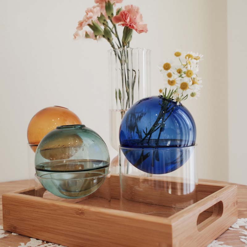 Mini Round Flower Vase Hydropo - огляд і ціна Terrarium Glass Bottle