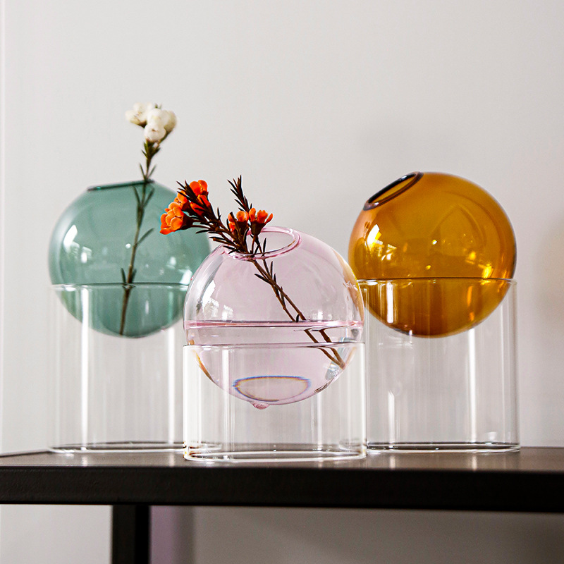 Mini Round Flower Vase Hydropo - огляд і ціна Terrarium Glass Bottle