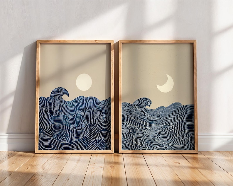 2pcs Japandi Minimalist Moon C - огляд і ціна Home Decor Youtube