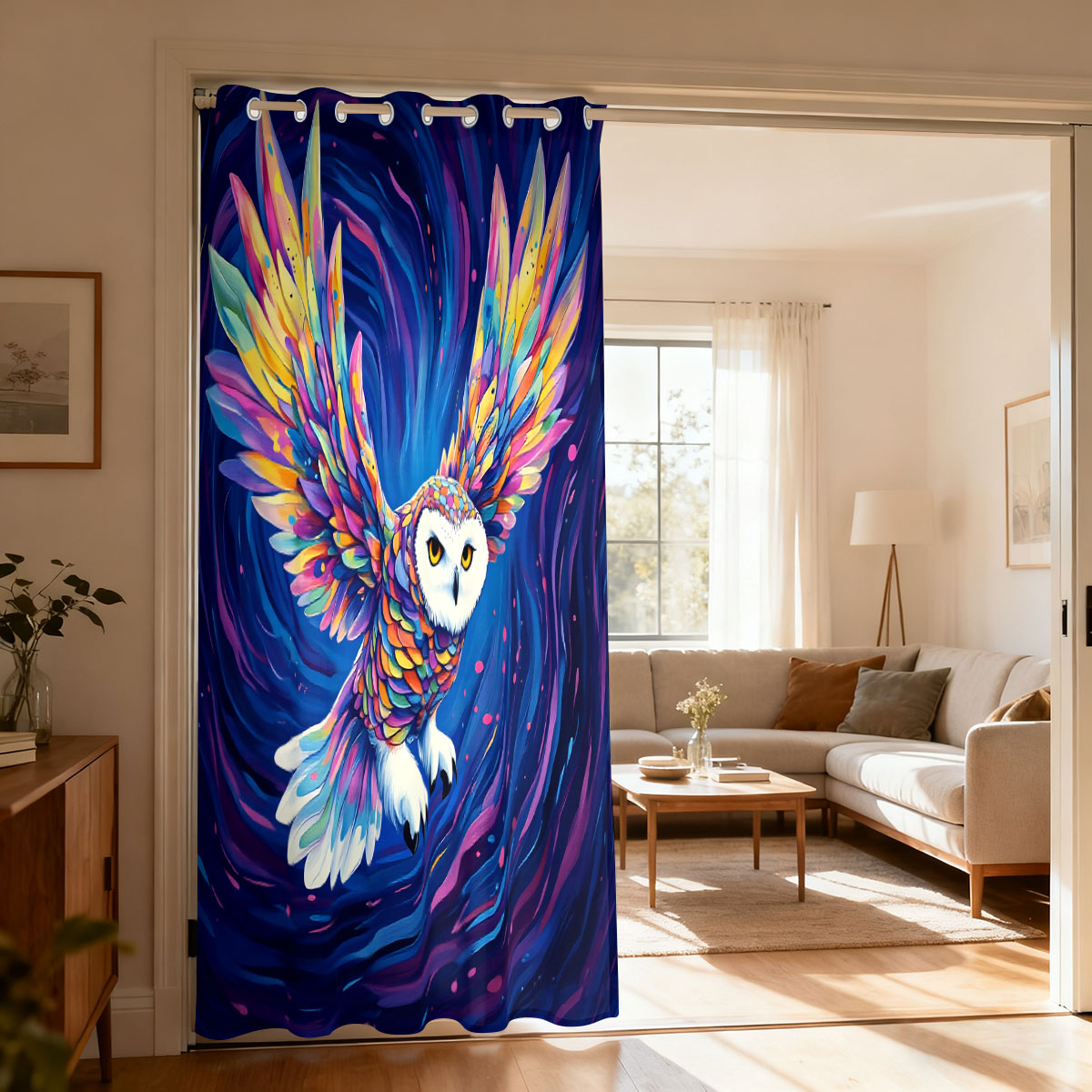 1PC Colorful Starry Sky Flying - огляд і ціна Home Decor Curtain