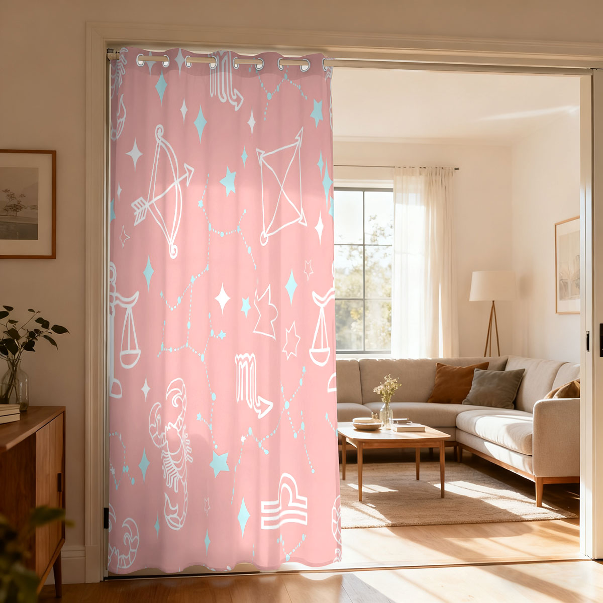 1pc Starry Sky Constellation P - огляд і ціна Home Decor Curtain
