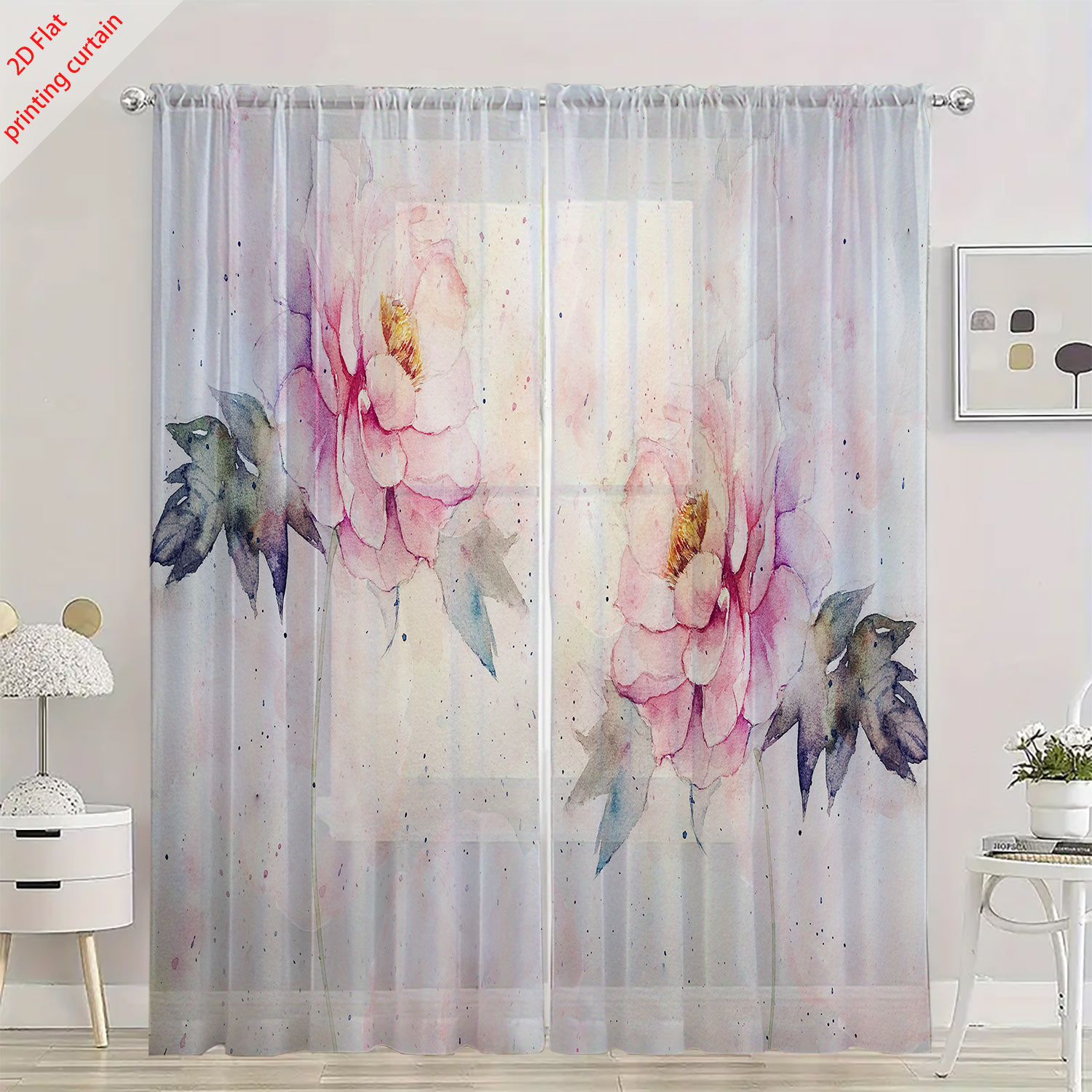 Pink tulip print transparent g - огляд і ціна Home Decor Youtube