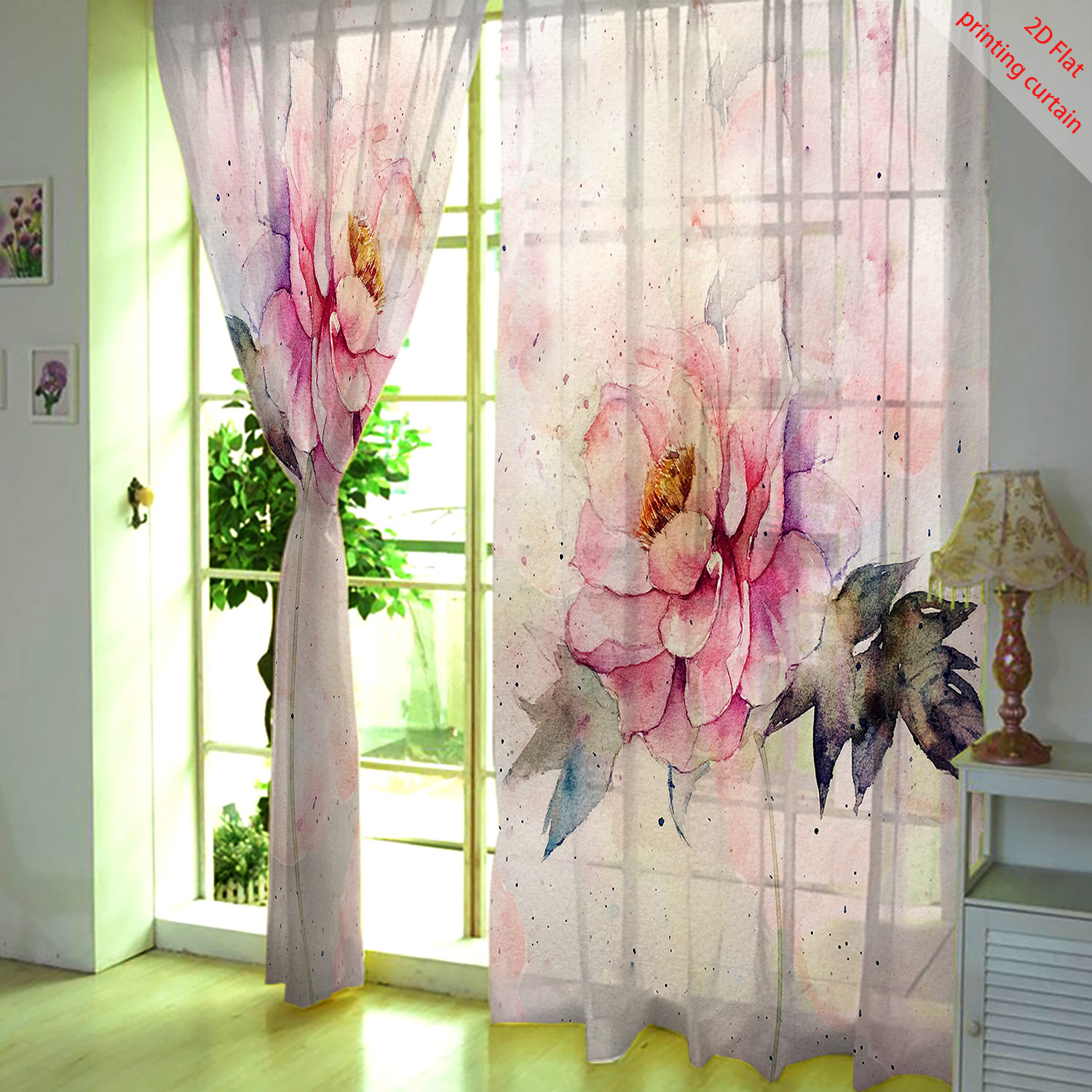 Pink tulip print transparent g - огляд і ціна Home Decor Youtube
