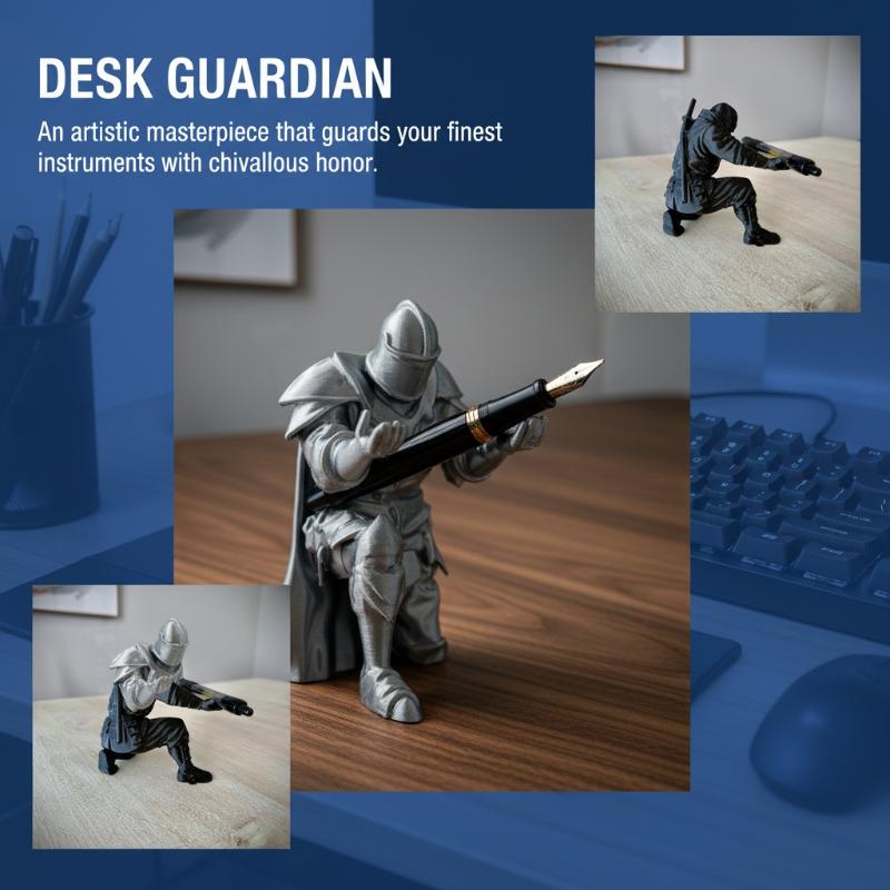 Knight Pen Holder Resin Mediev - огляд і ціна Home Decor Medieval
