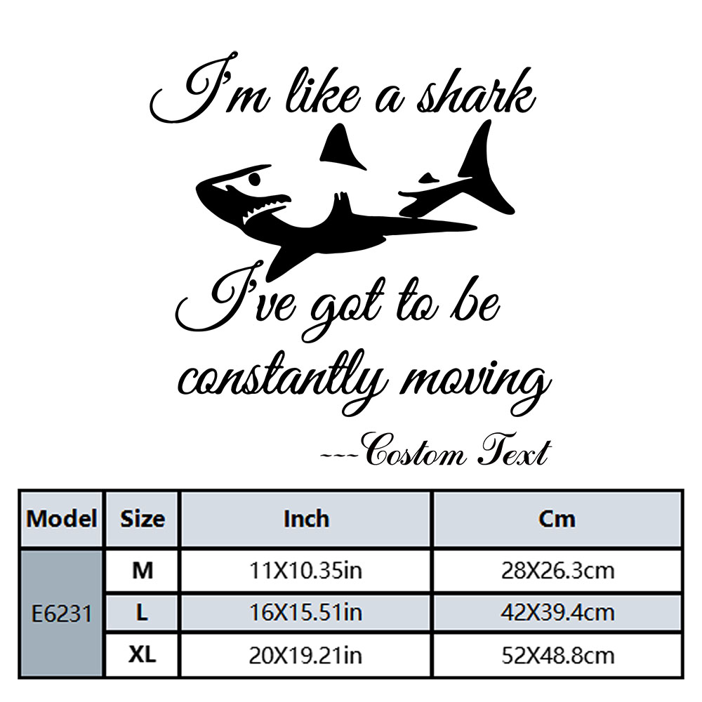 1PC NEW Shark Custom Name Self - огляд і ціна Home Decor Wallpaper