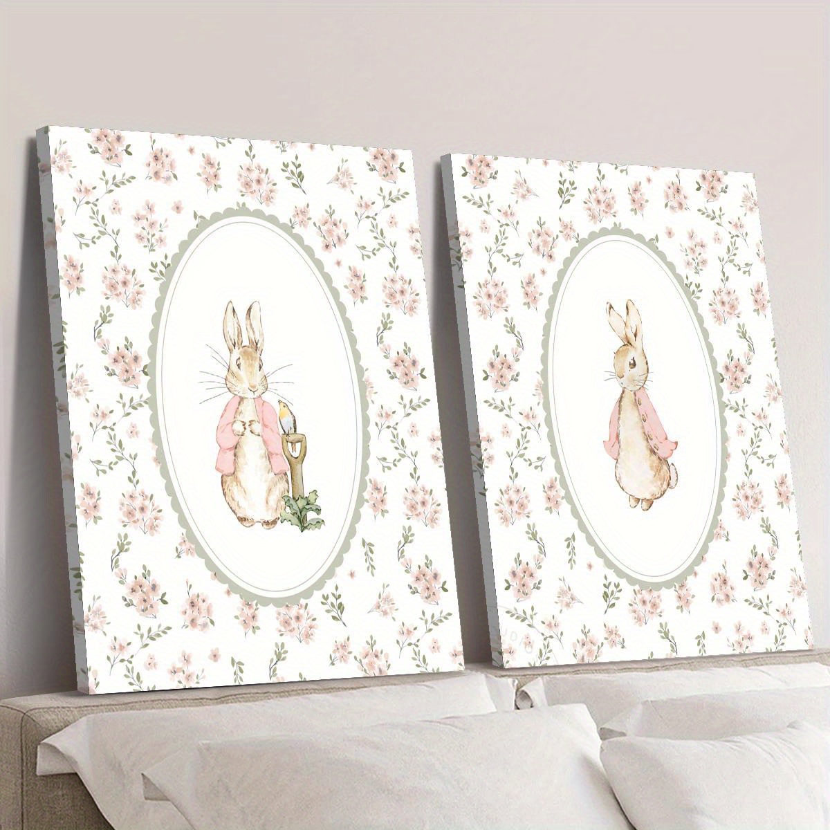 2pcs Retro Easter Rabbit Canva - огляд і ціна Home Decor Youtube