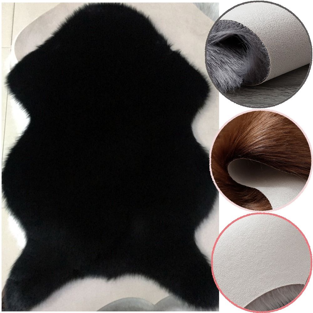40x60cm New Carpet Plush Soft  - огляд і ціна Cowhide Rug Faux