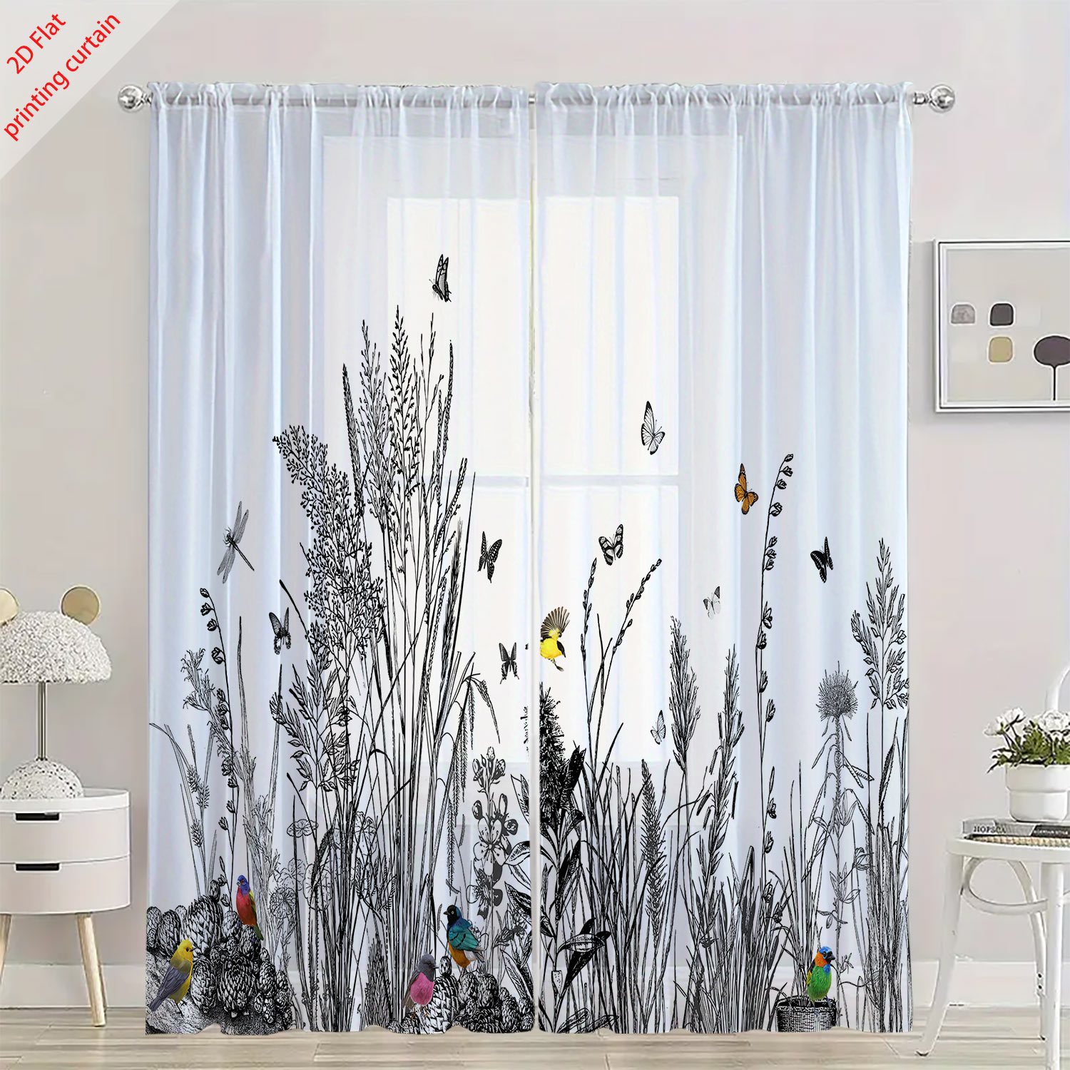 Plant Printed Transparent Scre - огляд і ціна Home Decor Youtube