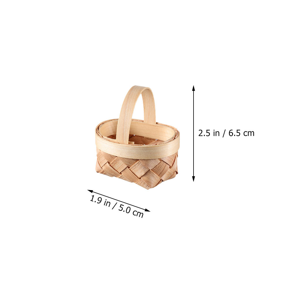 3Pcs Mini Woven Basket Handmad - огляд і ціна Home Decor Rattan