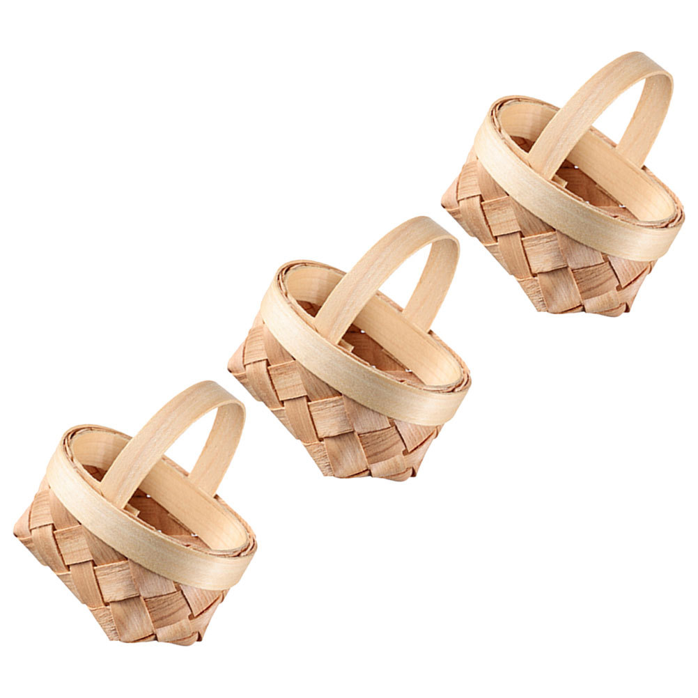 3Pcs Mini Woven Basket Handmad - огляд і ціна Home Decor Rattan