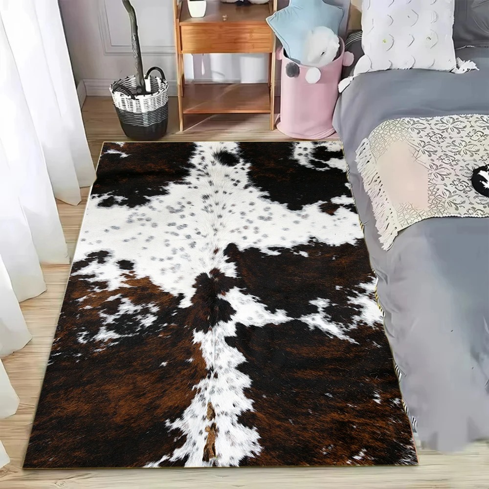 Faux Cowhide Pattern Area Rug  - огляд і ціна Cowhide Rug Faux