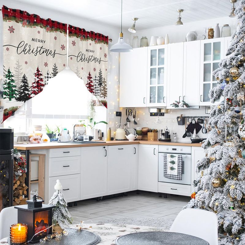 VIKAMA Christmas Swag Curtain  - огляд і ціна Home Decor Youtube