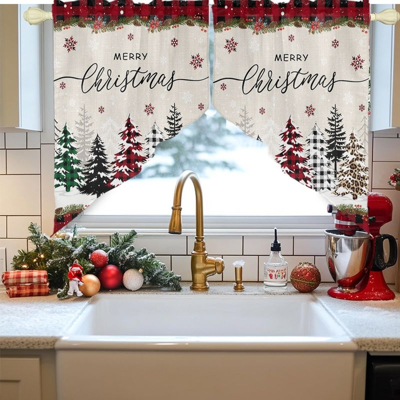VIKAMA Christmas Swag Curtain  - огляд і ціна Home Decor Youtube
